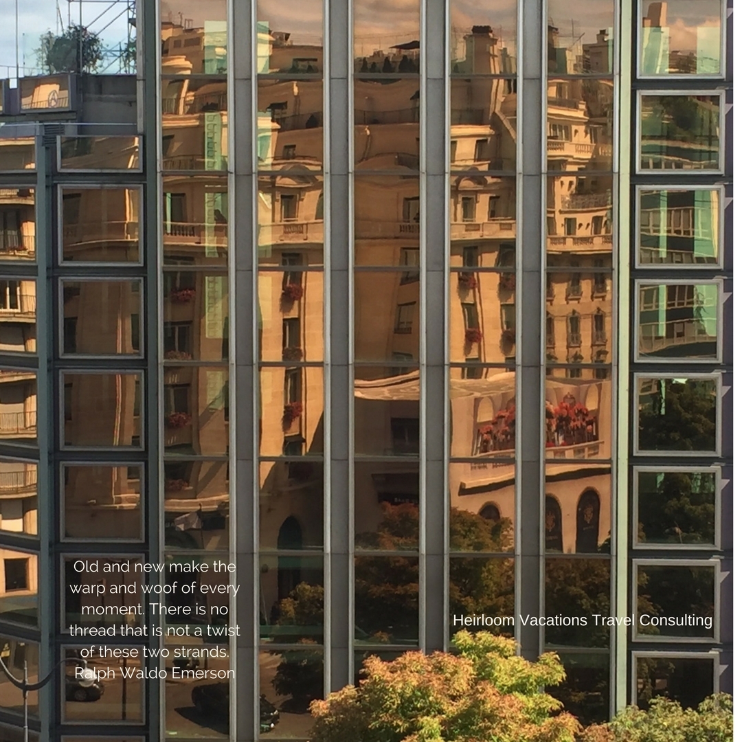 photo of building and reflection