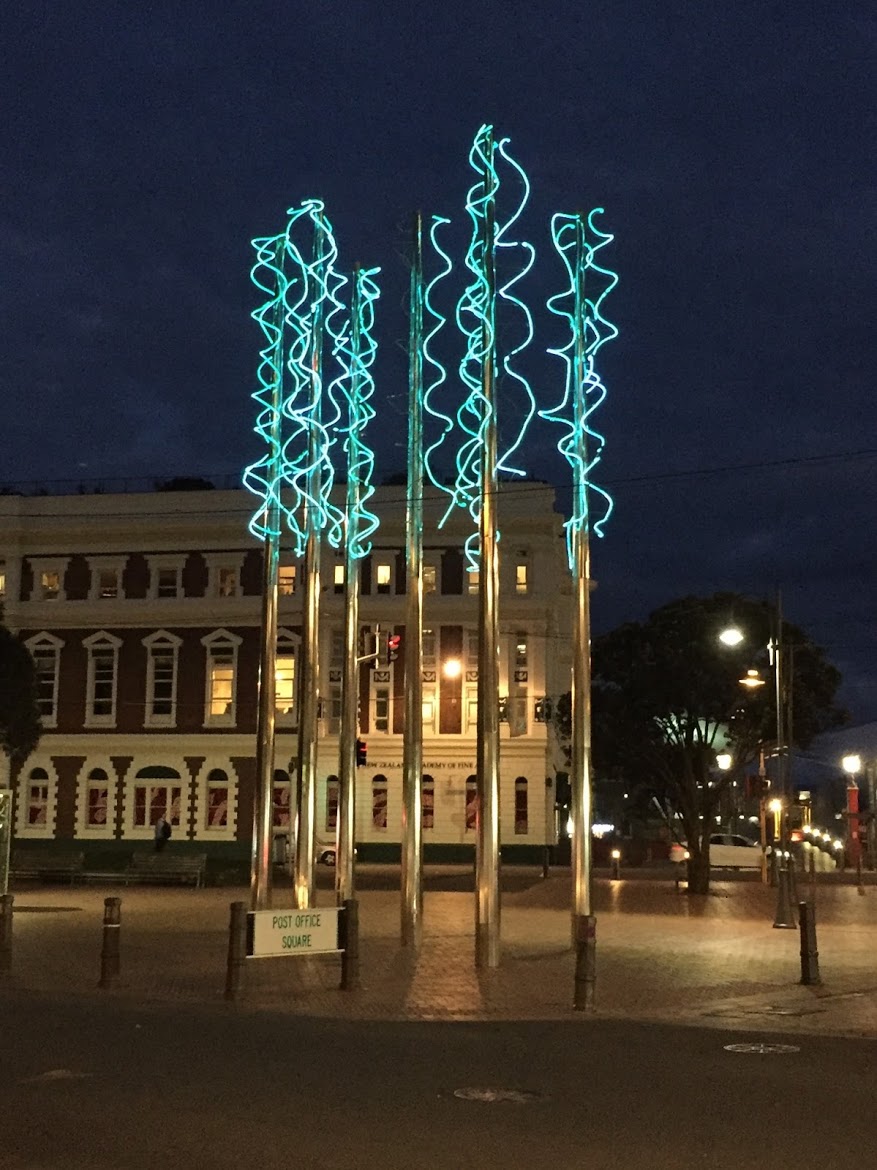 Lights sculpture Wellington NZ