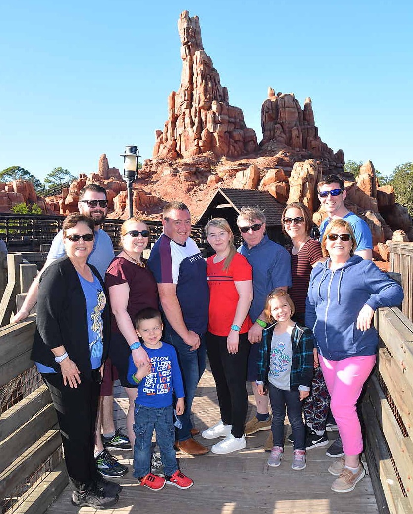 Family at Big Thunder Railroad wdw