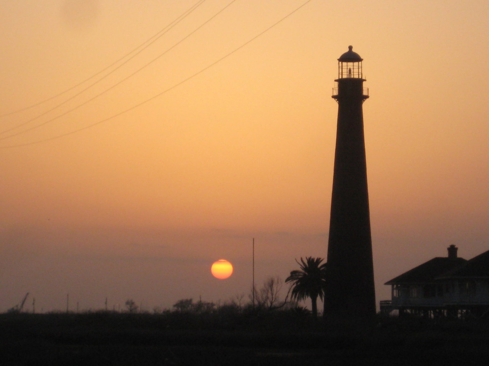 Lighthouse at Sunset TX