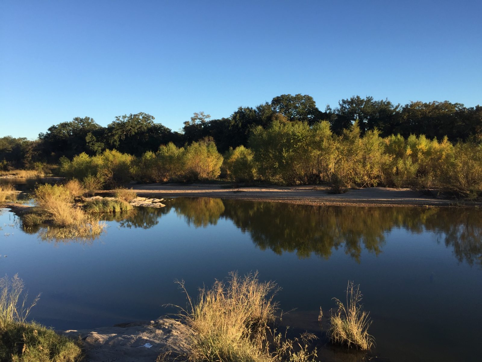 Texas river and fall color