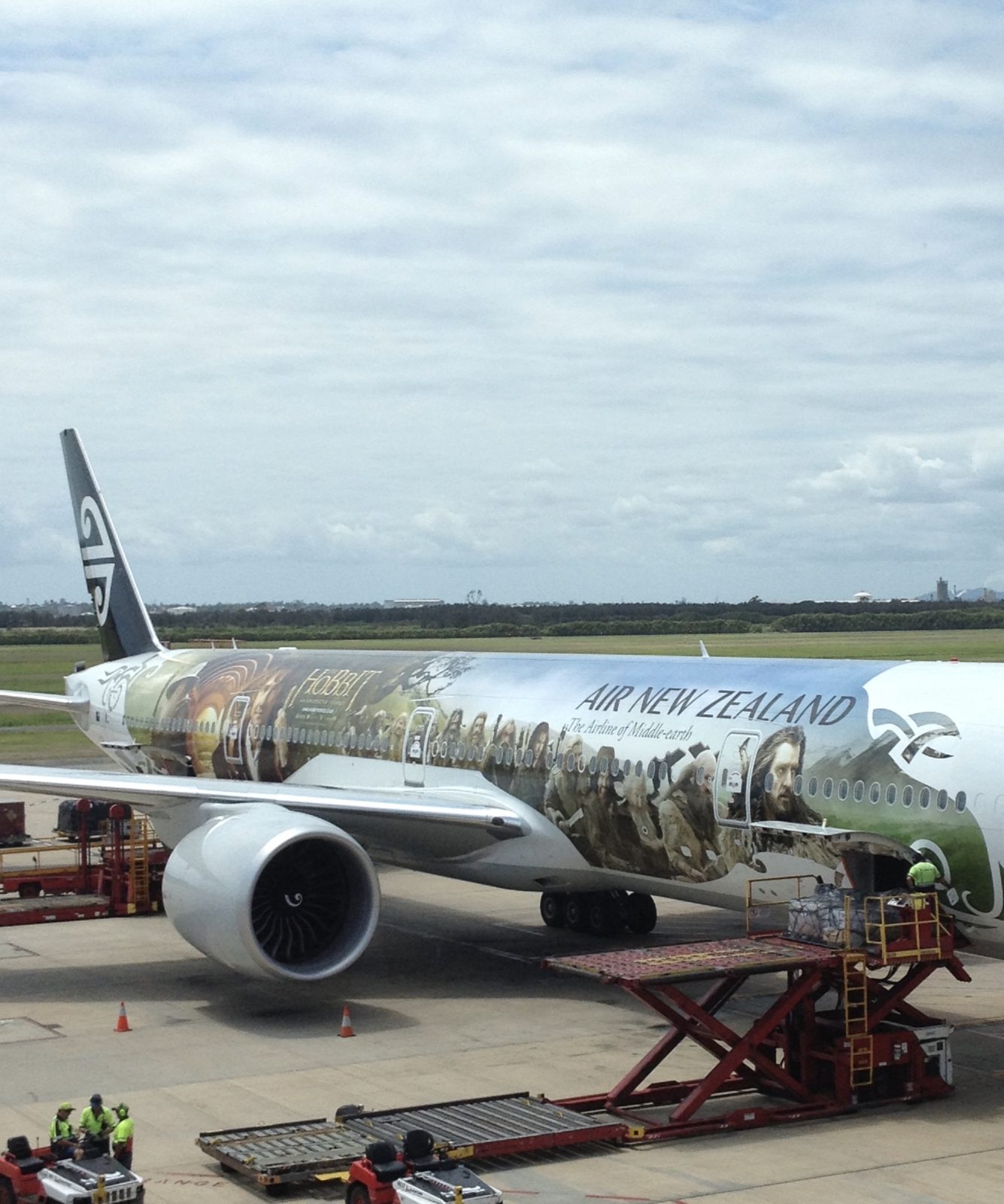 plane painted with Hobbit images