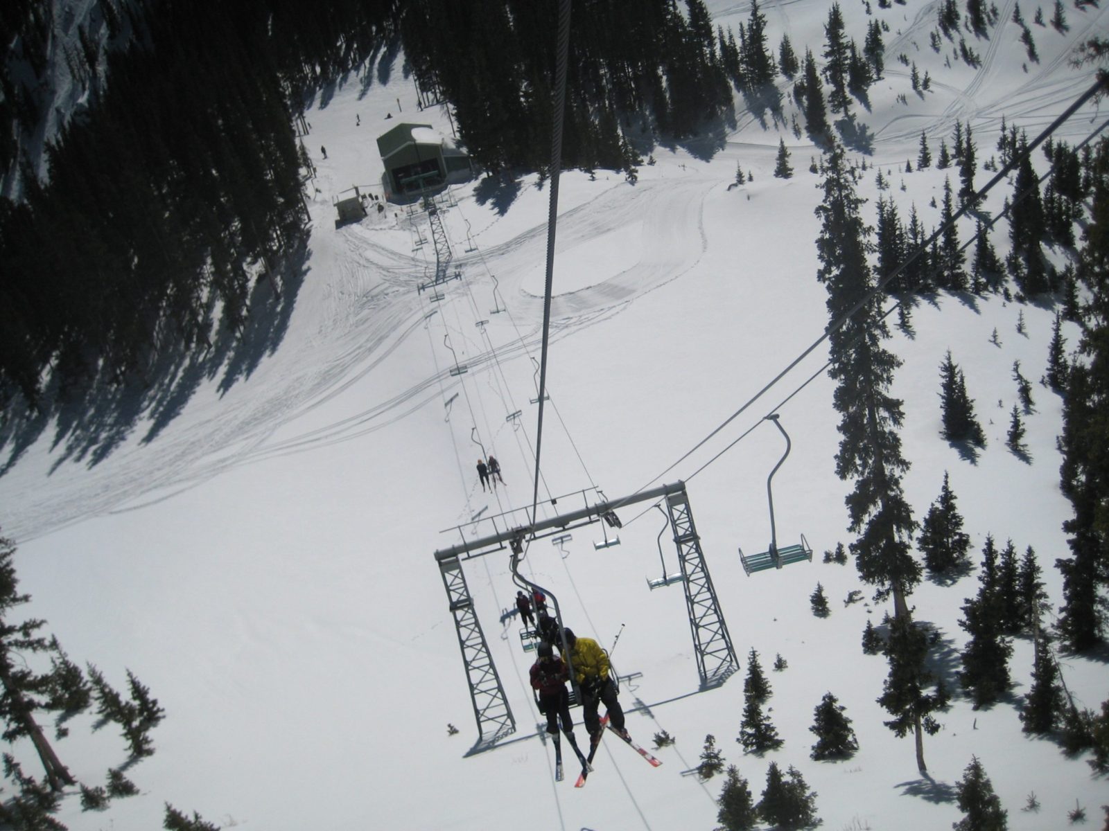 view from the lift