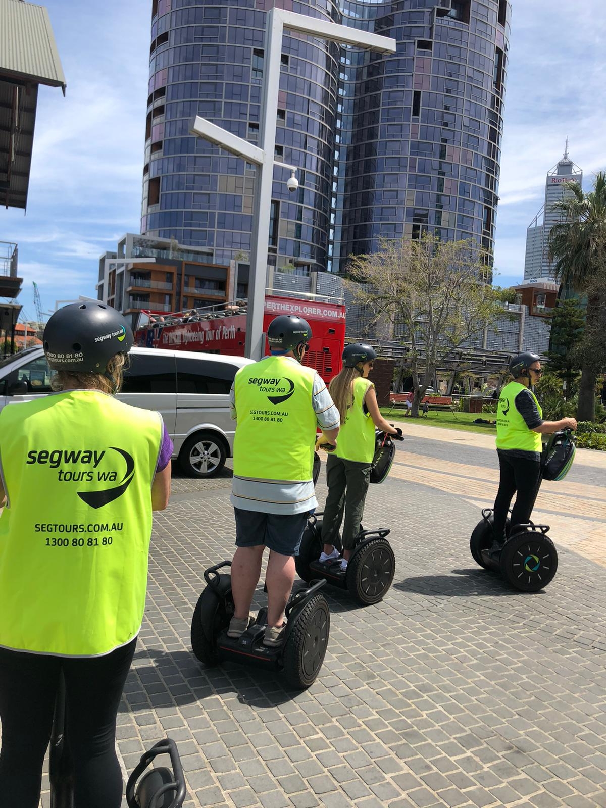 Riding segways in Perth AU