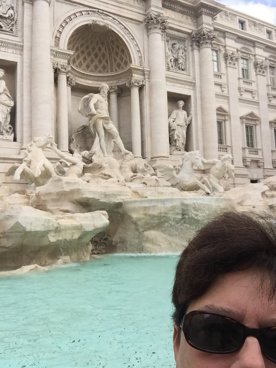 Trevi Fountain and selfie