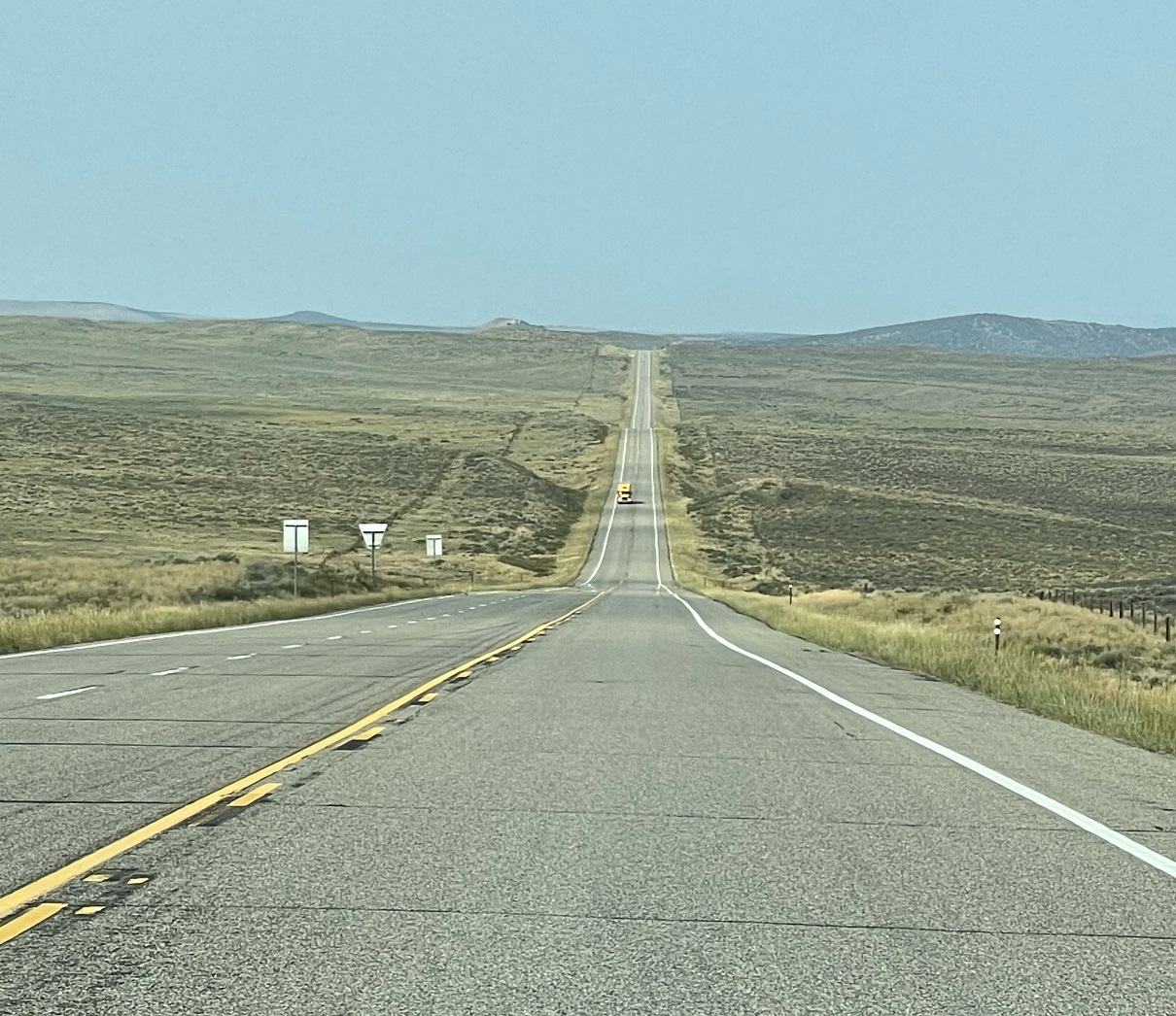 long straight road