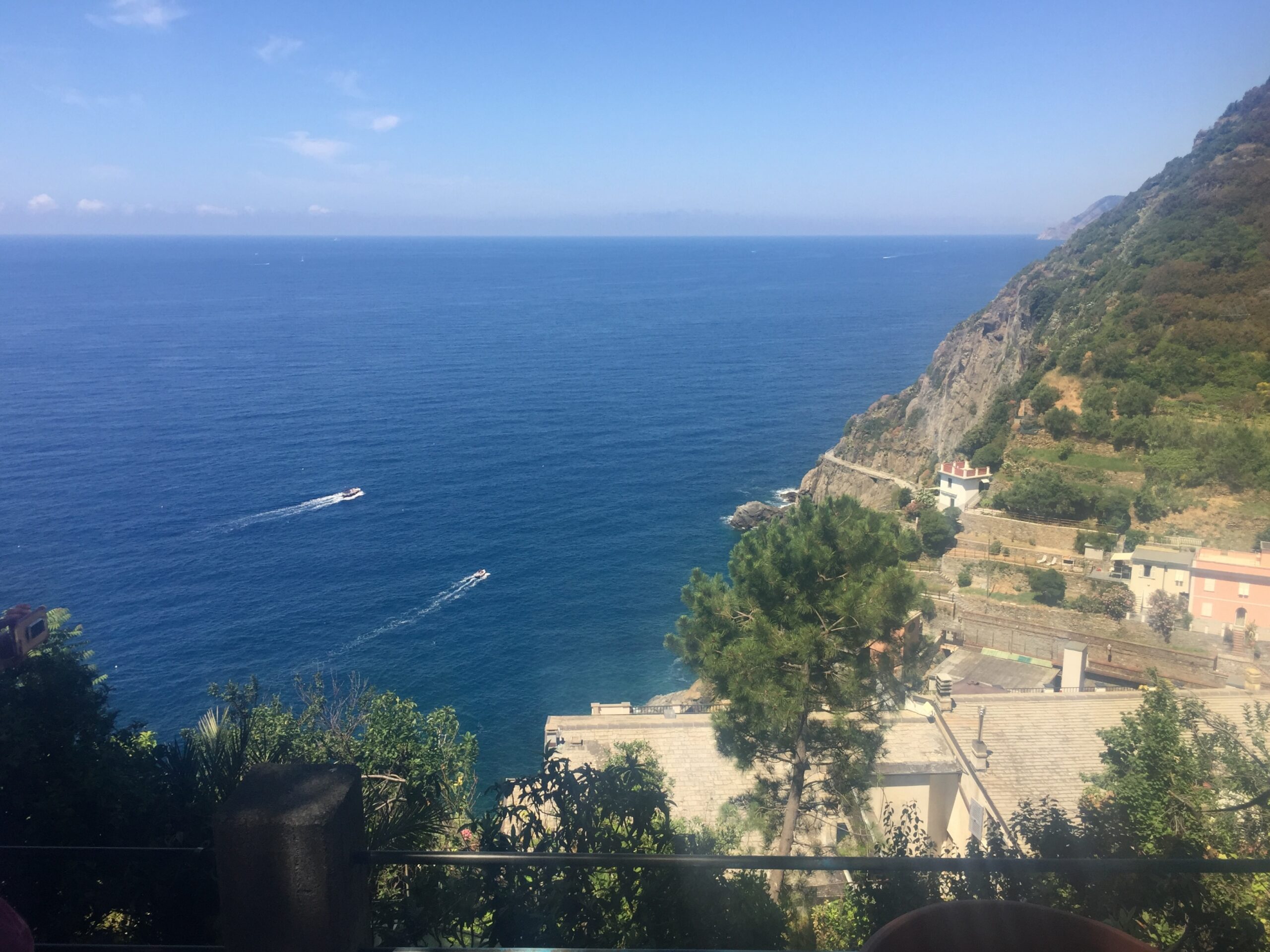 Ocean view from the hills in Italy