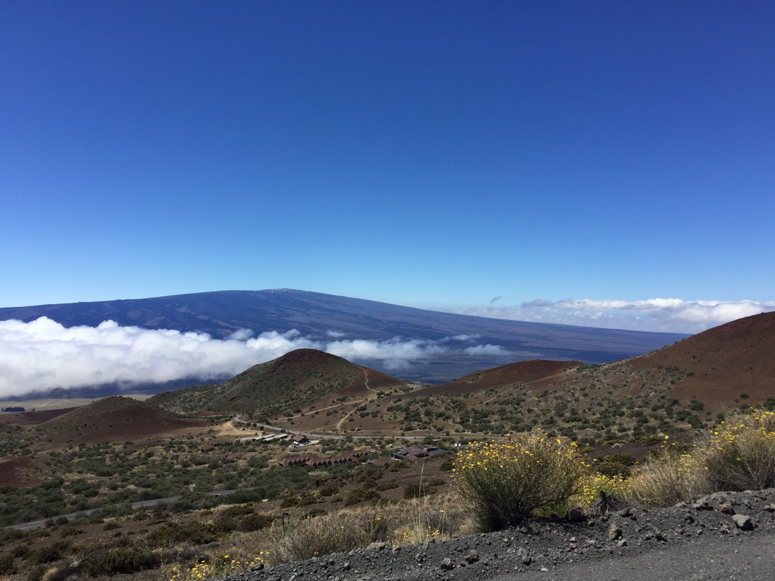 View from a mountain into the valley